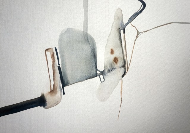 Endless Senseless 4, watercolours on paper, Laura Barbuto, 2014.