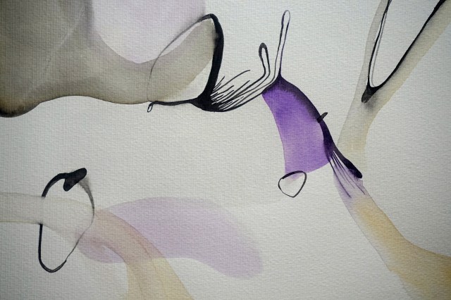 Endless Senseless 3, watercolours on paper, 30 x 40 cm, Laura Barbuto, 2014.