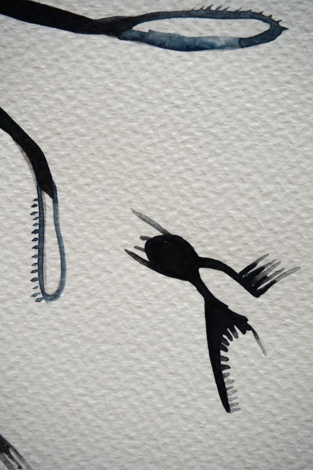 Nasty Little Creatures 5, detail, Laura Barbuto, 2014.