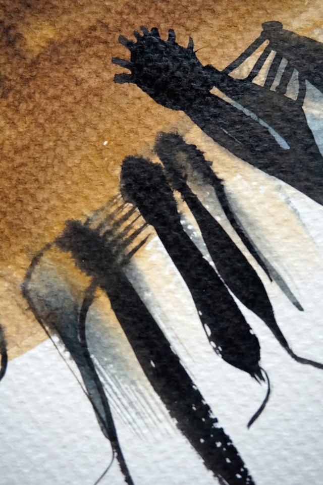 Nasty Little Creatures 5, detail, Laura Barbuto, 2014.