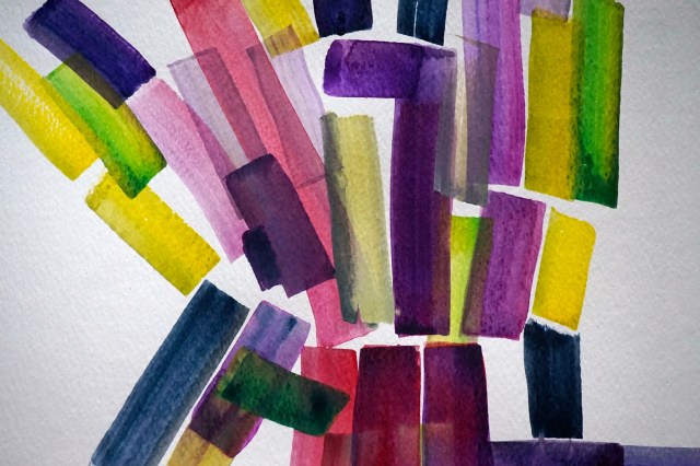 Du bist niemand (aufgeteilt), watercolours, 30x40cm, Laura Barbuto, 2015.